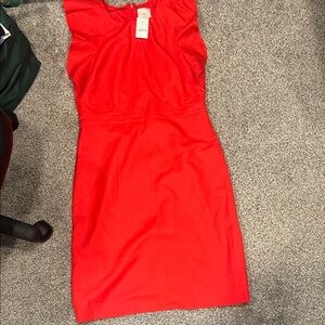J. Crew Vibrant Red Mini Dress